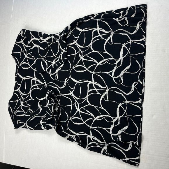 Chicos Abstract Print Shirt Short Sleeve Square Neck Cotton Casual Tee 4 XXL - Picture 9 of 10